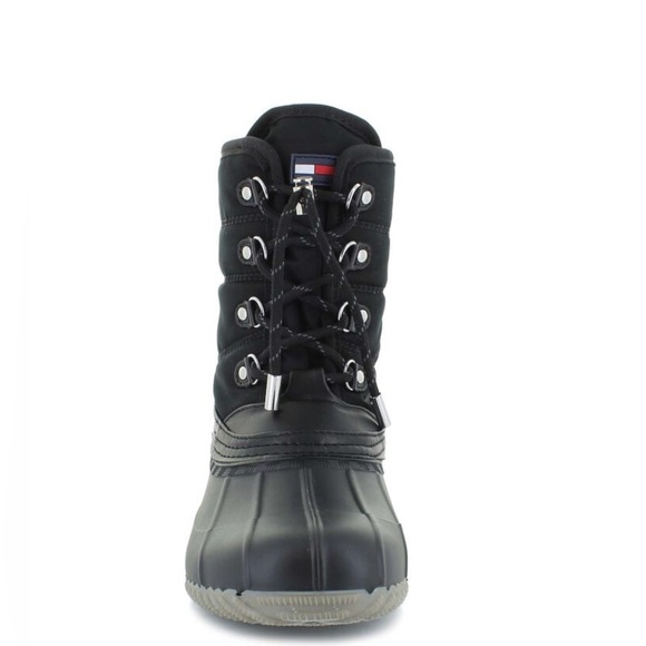 New In Box Tommy Hilfiger Raziel-SC Duck Boot Women Black Sizes 6M, 5M - Picture 10 of 12